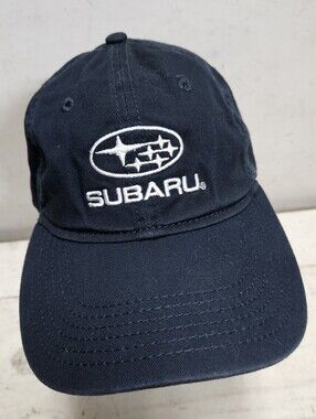 SUBARU Blue/white Embroidered Snapback Hat Unisex One Size OSFM